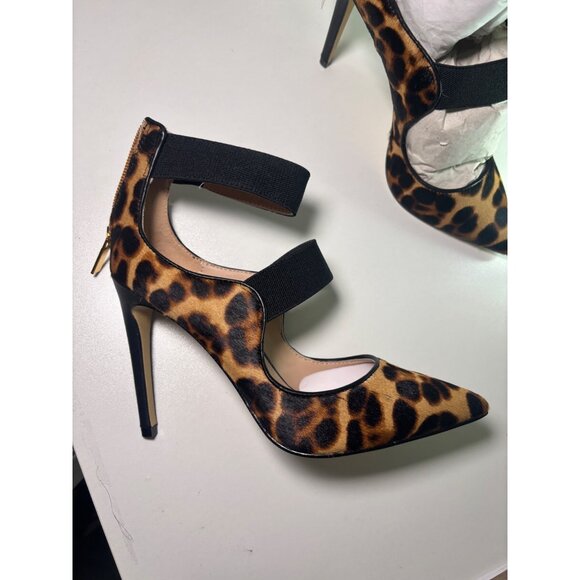 Rachel Zoe Shoes - Rachel Zoe 'Jade' Leopard Print Calf Hair Stiletto Heels - Size 6 NIB